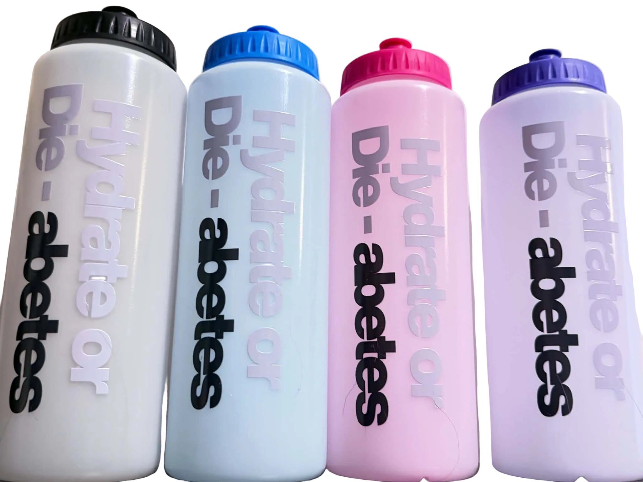 Hydrate or Die-abetes Plastic Water Bottle