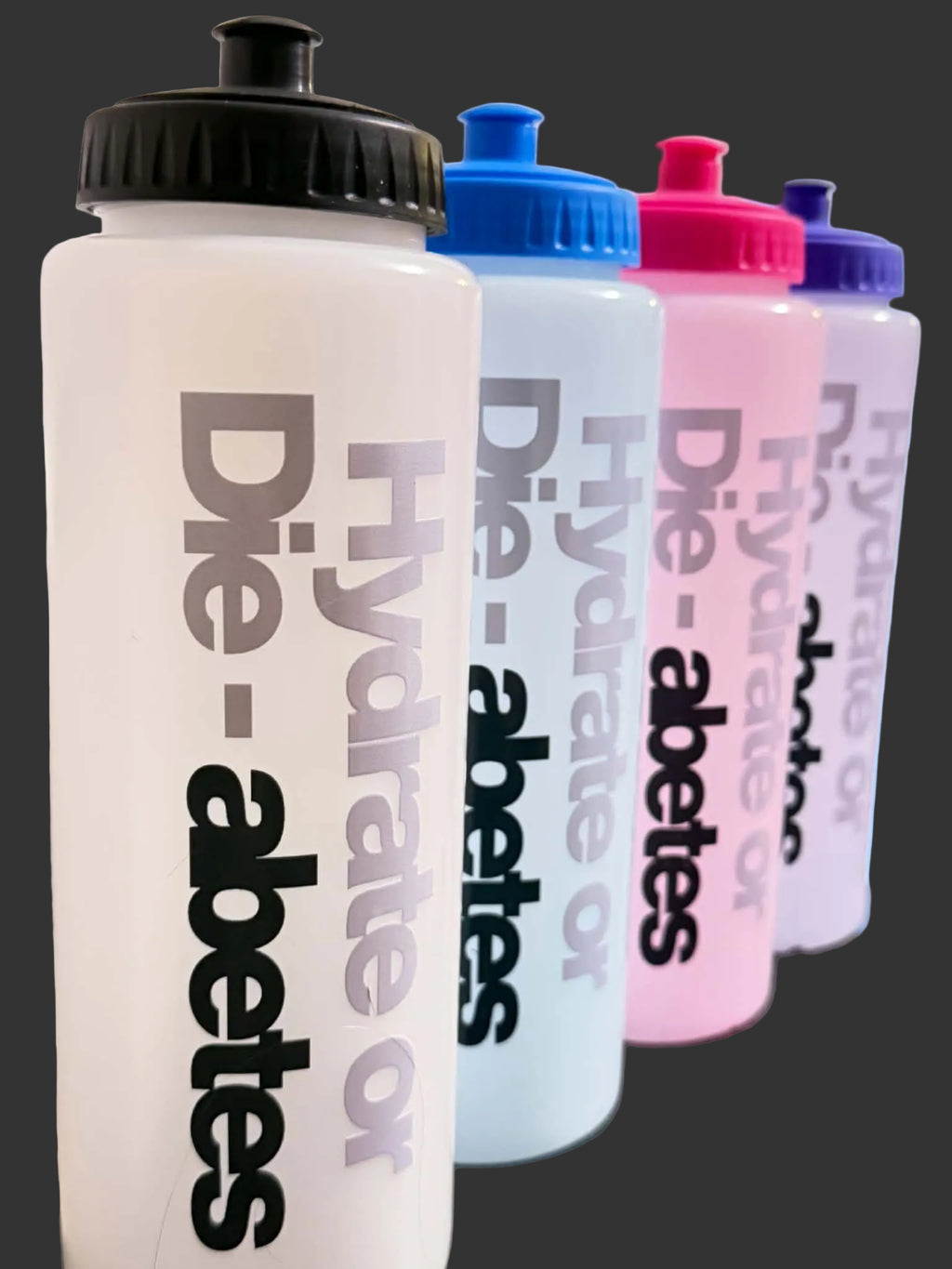 Hydrate or Die-abetes Plastic Water Bottle