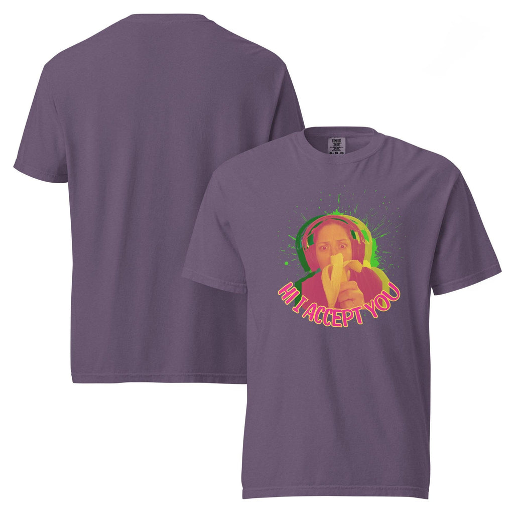 Banana Splash Shirts- HiIAcceptYou Gaming Unisex garment-dyed heavyweight t-shirt